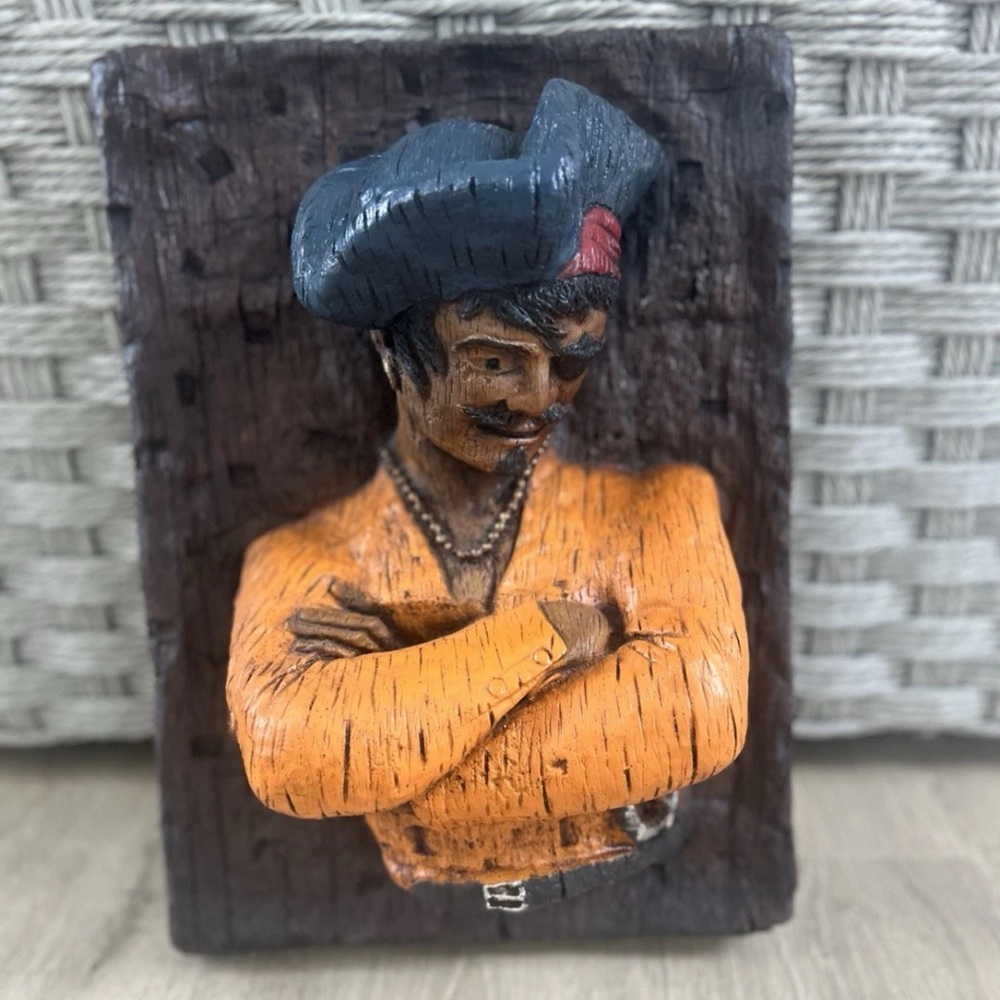 RARE original Buccaneer Pirate Vintage 60s Polymatrix Polyart Wall Decor 3D Art - Picture 4 of 6